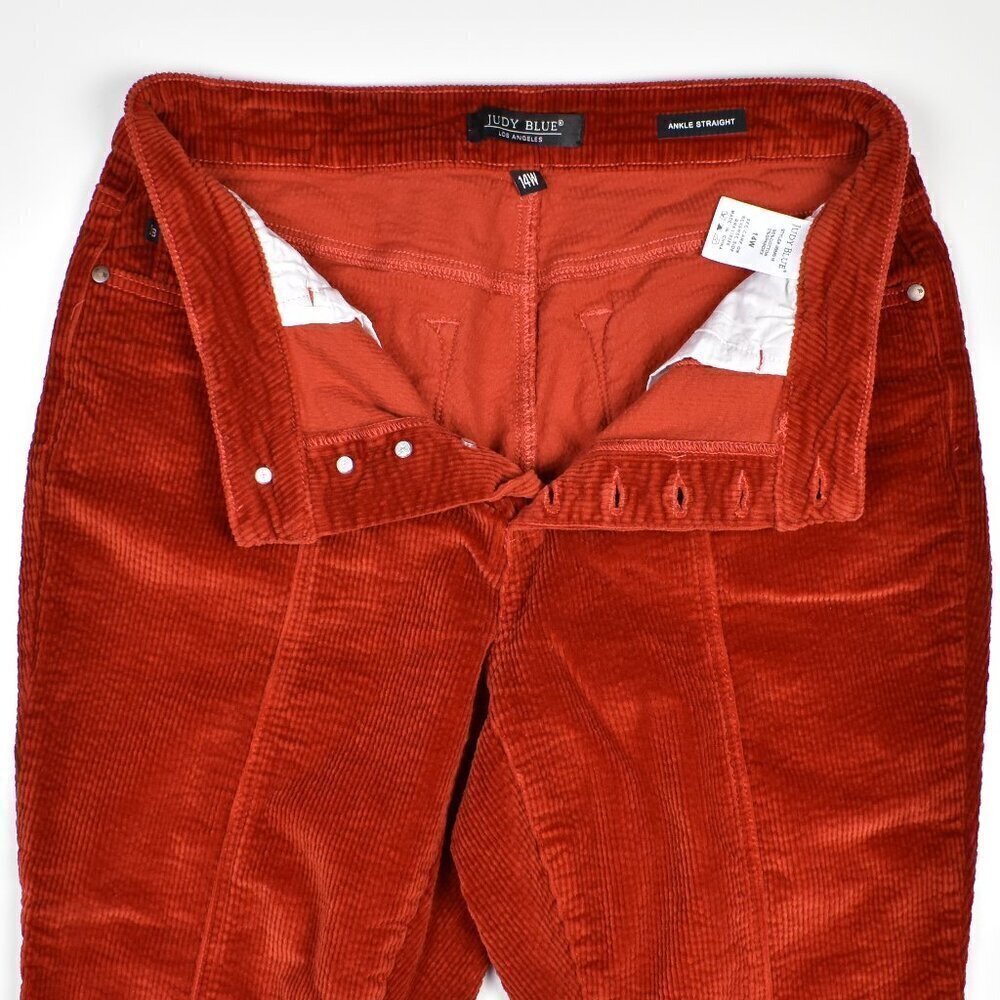 Judy Blue Corduroy Ankle Straight Pants - 14W - Picture 6 of 7